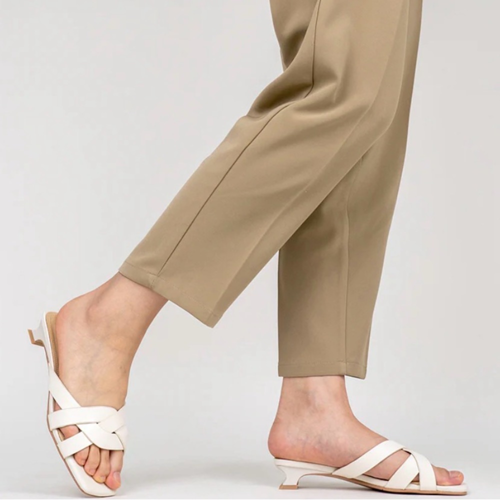 Chic White Strappy Heels for Women
